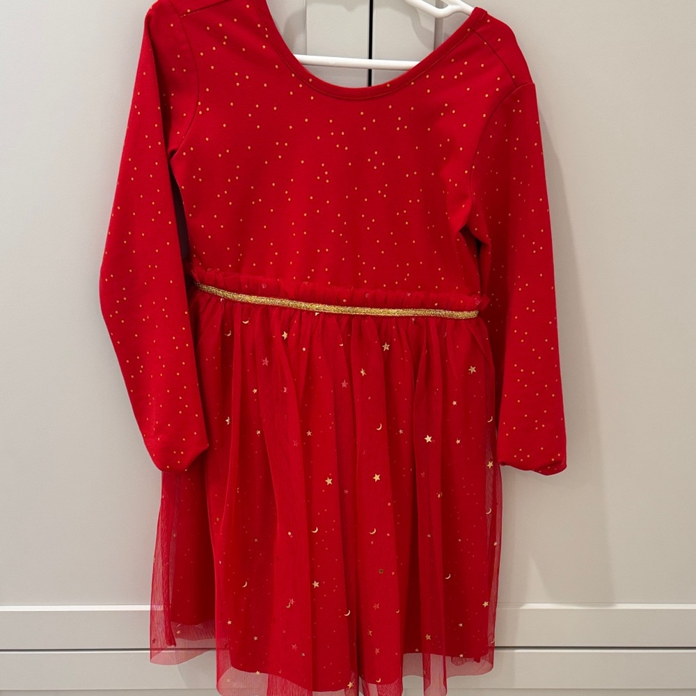 Hanna Andersson Red Starry Dance Dress